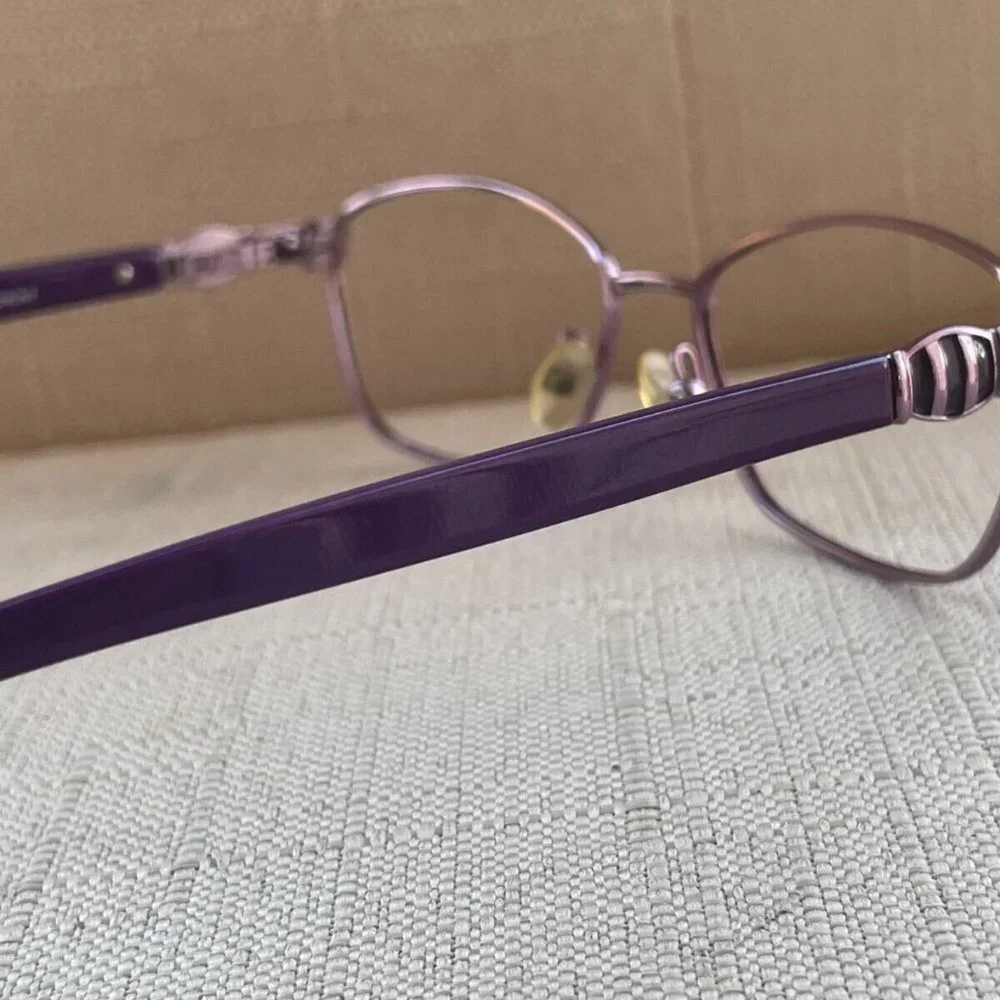Bulova Women Eyeglasses Voilet Tone Glasses PIEDMENT 51[]15 135 Frame